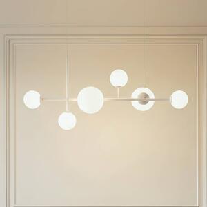 Lampa wisząca Dione ALDEX, możliwość ściemniania, biały / opal, salon / jadalnia, szkło, nowoczesny