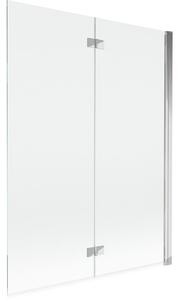 Mexen Mist parawan nawannowy 2-skrzydłowy prawy 130 x 150 cm, transparent, chrom - 8A9-130-002-01-00-P