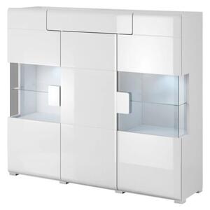 Komoda wysoka TOLEDO 3D1S 147 biaÅa poÅysk