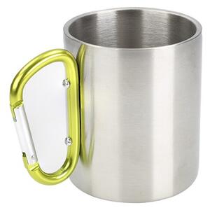 Kubek stalowy 300 ml z karabinkiemw uchwycie
