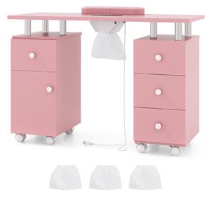 Stolik do manicure z pochłaniaczem pyłu