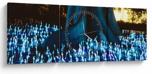 Obraz - Magiczne drzewo (z zegarem) (90x30 cm)