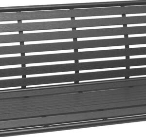 Ławka ogrodowa 126 cm z oparciem premium parkowa metalowa taras balkon