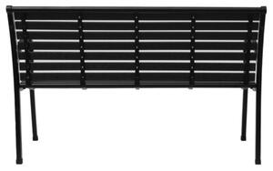 Ławka ogrodowa 126 cm z oparciem premium parkowa metalowa taras balkon