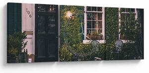 Obraz - W domu z przejażdżki (z zegarem) (90x30 cm)