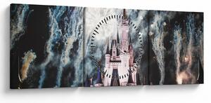 Obraz - Magiczne Królestwo (z zegarem) (90x30 cm)