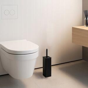 Szczotka WC Estiva Quadro silikonowa stojąca czarna mat 1 szt