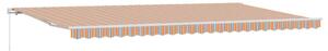 Markiza zwijana Wielokolorowe 600 × 300 cm