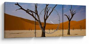 Obraz - Dolina Śmierci (z zegarem) (90x30 cm)