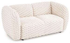 Kremowa dwuosobowa puszysta sofa do salonu S2-F21