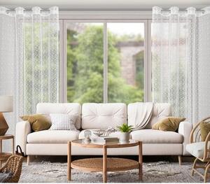 Firana gotowa EUROFIRANY Ellissa 140 x 250 cm BiaÅy