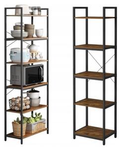 Regał na książki drabinka – industrialny design w loftowym stylu