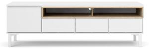 Biała szafka pod TV 156x48x48 cm Roomers – Tvilum