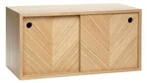 Półka z drewna dębowego Hübsch Herringbone