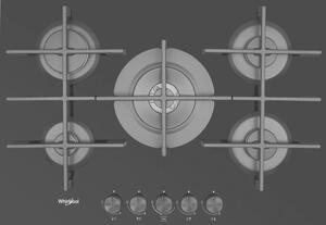 Płyta gazowa WHIRLPOOL AKWL728NB MultiLevel Flame Wysokowydajne palniki WOK 73cm