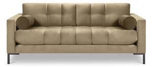Beżowa aksamitna sofa Cosmopolitan Design Bali