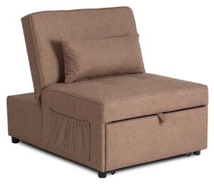 Amerykanka Fotel RozkÅadany Sofa Kanapa Do Spania Komfortowy BrÄ zowy IBERIS