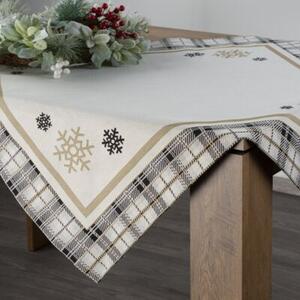 Obrus EUROFIRANY Cho 90 x 90 cm BeÅ¼owy