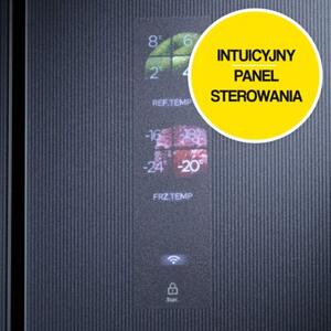 Lodówka MIDEA MDRF705BIE70 SLOT IN Side by Side 191cm No Frost Szara