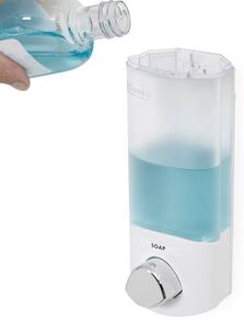 Biały dozownik do szamponu Compactor Uno, 360 ml