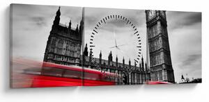 Obraz - Houses of Parliament w Londynie (z zegarem) (90x30 cm)