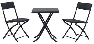 Zestaw mebli ogrodowych BLACK FOREST L-0201P Czarny