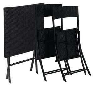 Zestaw mebli ogrodowych BLACK FOREST L-0201P Czarny