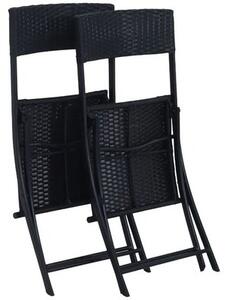 Zestaw mebli ogrodowych BLACK FOREST L-0201P Czarny
