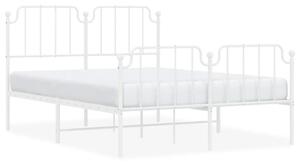 Białe industrialne łóżko metalowe 120x200 cm - Onex