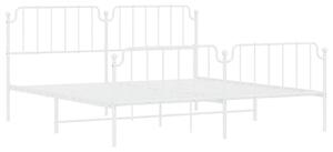 Białe metalowe łóżko industrialne 180x200 cm - Onex
