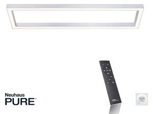 Lampa sufitowa LED PURE Lines, 110 x 30 cm, srebrna, CCT, pilot