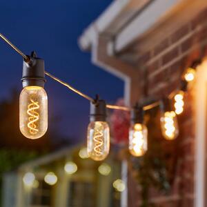 SMART GARDEN Łańcuch świetlny LED zasilany energią słoneczną Vintage 365, 8-punktowa wersja, 365, przezroczysty / transparentny, szkło