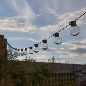 SMART GARDEN Łańcuch świetlny LED zasilany energią słoneczną GloBulb, 40 żarówek, IP44 GloBulb, przezroczysty / transparentny, tworzywo sztuczne