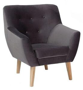 Fotel NORDIC 1 VELVET szary