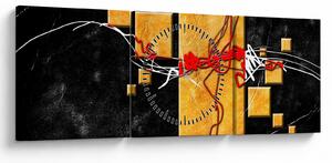 Abstrakcyjny obraz - Tancerka (z zegarem) (90x30 cm)