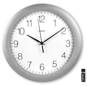 Zegar ścienny HAMA Teneriffa 30 cm Srebrny