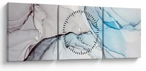 Obraz abstrakcji (z zegarem) (90x30 cm)