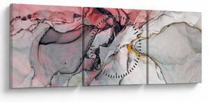 Obraz abstrakcji (z zegarem) (90x30 cm)