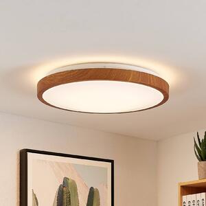 Lampa sufitowa LED Mynte Lindby, jasne drewno, salon / jadalnia, tworzywo sztuczne, nowoczesny