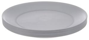 Talerze deserowe plastikowe szare SANDY 20,5 cm 6 szt