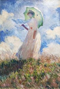 Reprodukcja Woman with Parasol turned to the Left 1886, Claude Monet