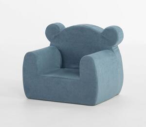 Fotelik dla dzieci miś EDDY niebieski