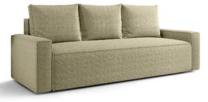 Ciemnobeżowa sofa boucle z pojemnikiem S3-A12