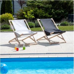 Leżak PATIO Gozo Komfort 409576 Czarny
