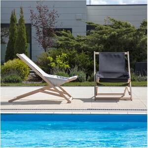 Leżak PATIO Gozo Komfort 409576 Czarny