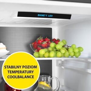 Lodówka AMICA FK3706D.5DFXCM (D) No Frost 200cm Czarny/Inox