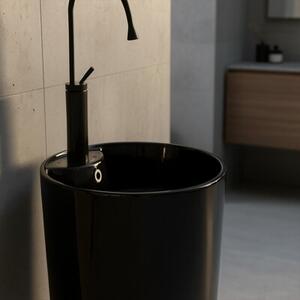 Umywalka wolnostojąca HYDROSAN LINO-BL-400 Okrągły Czarny