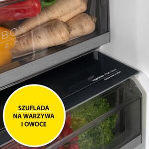 Lodówka AMICA FK3706D.5DFXCM (D) No Frost 200cm Czarny/Inox