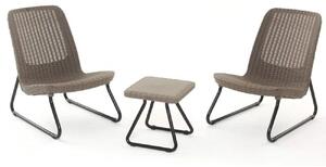 Zestaw mebli ogrodowych KETER 17197637 Rio Patio Set Brązowy