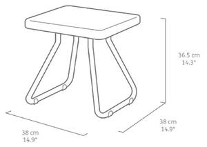 Zestaw mebli ogrodowych KETER 17197637 Rio Patio Set Brązowy